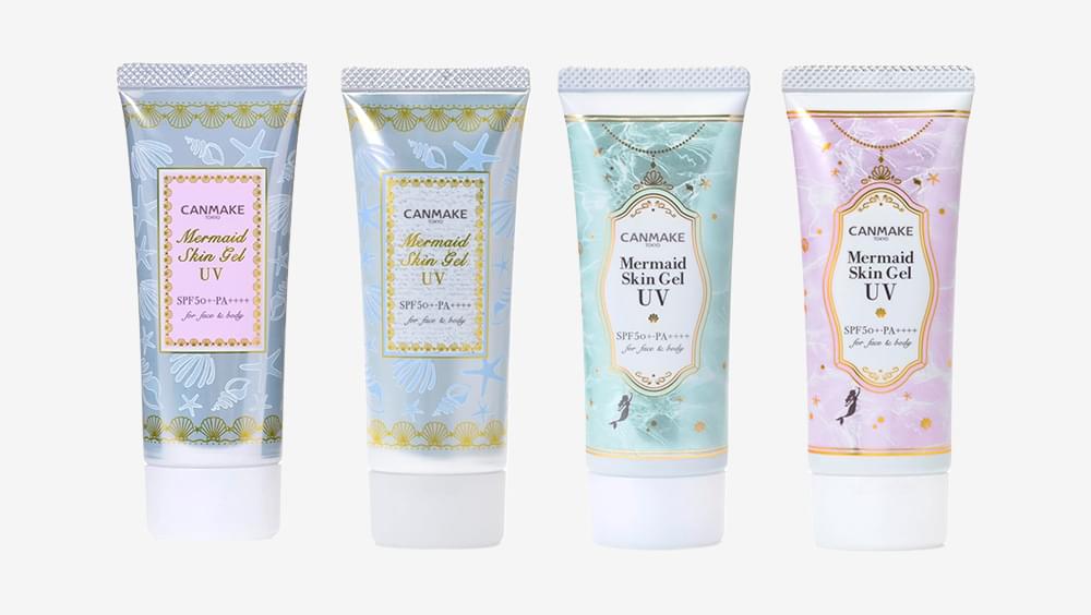 日本平價美妝品牌 CANMAKE 美人魚防曬肌膚凝膠，可當飾底乳、妝前乳