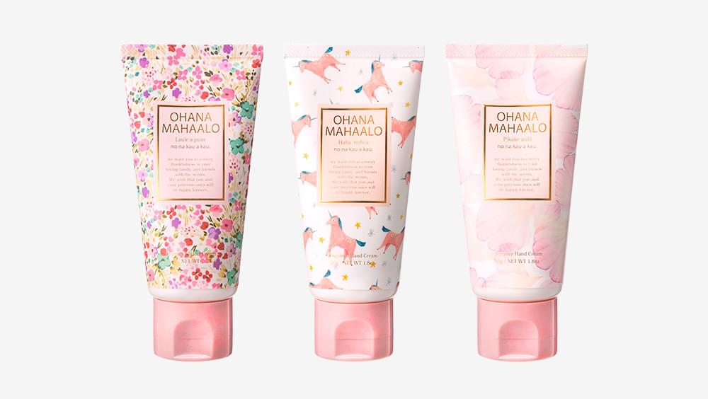 日本夢幻輕香水品牌 OHANA MAHAALO 推出的香氛護手霜